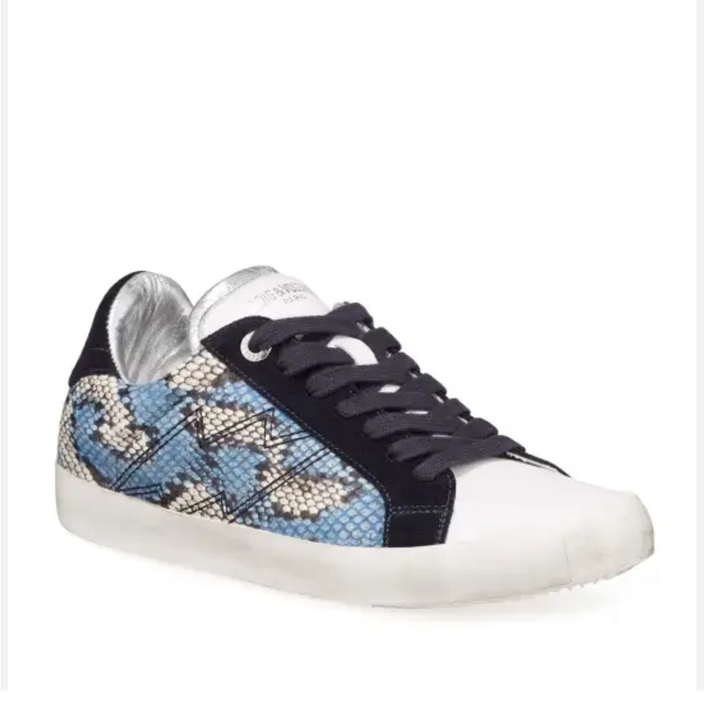 Zadig & Voltaire snake skin sneakers